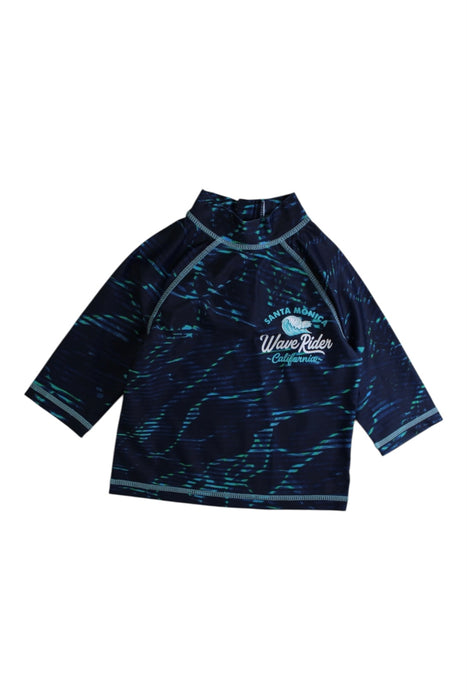 A Navy Rash Guards from Mothercare in size 2T for boy. (Front View)