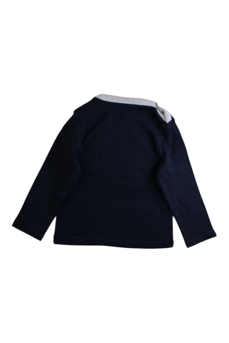 A Navy Long Sleeve Tops from Petit Bateau in size 18-24M for boy. (Back View)
