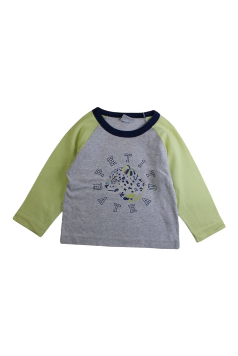 A Multicolour Long Sleeve T Shirts from Petit Bateau in size 2T for boy. (Front View)