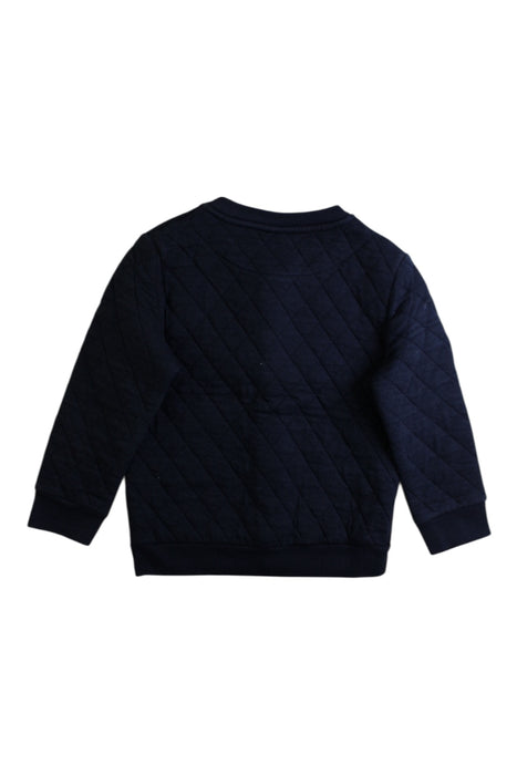 A Navy Cardigans from Petit Bateau in size 3T for boy. (Back View)