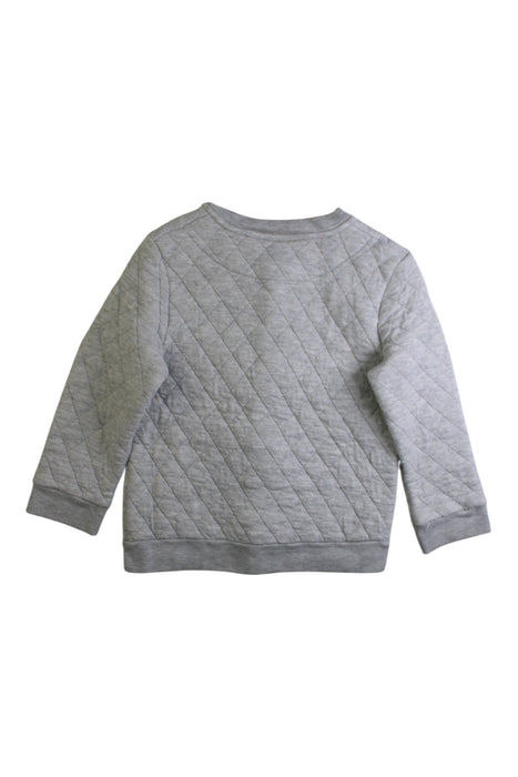 A Grey Puffer/Quilted Jackets from Petit Bateau in size 3T for boy. (Back View)