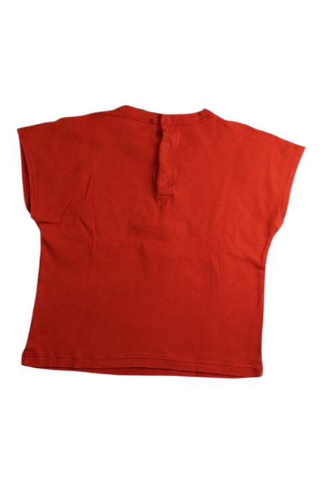 A Red Short Sleeve Tops from Petit Bateau in size 18-24M for boy. (Back View)