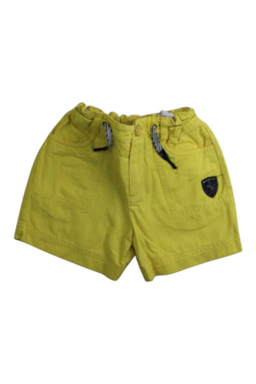 A Yellow Shorts from Ferrari in size 18-24M for boy. (Front View)