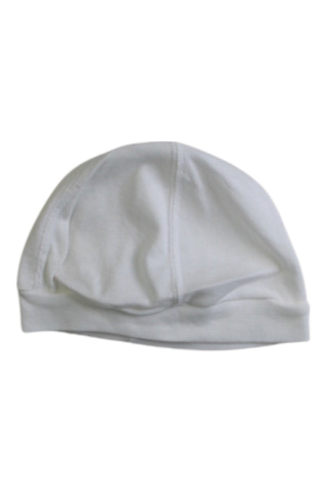 A White Beanies from Petit Bateau in size 3-6M for neutral. (Back View)
