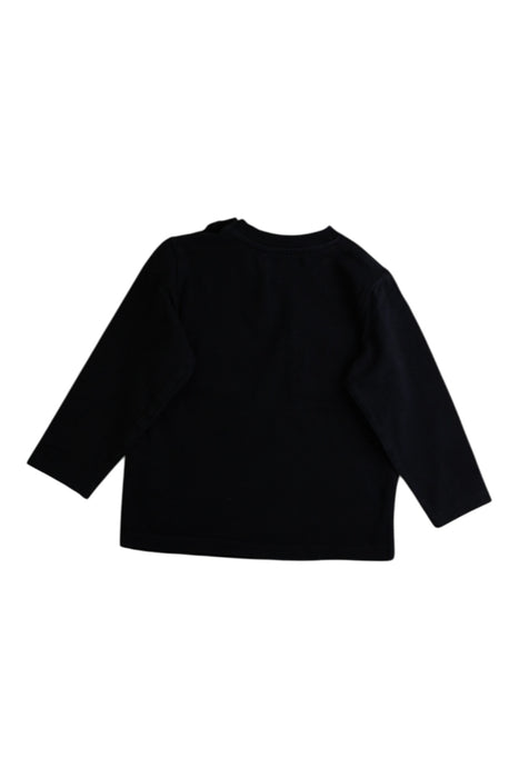 A Black Long Sleeve T Shirts from Moschino in size 18-24M for boy. (Back View)