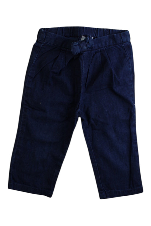 A Navy Casual Pants from Jacadi in size 6-12M for girl. (Front View)