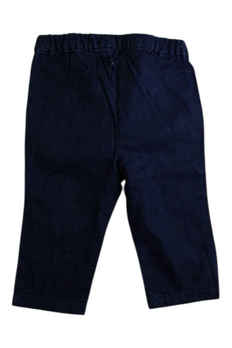 A Navy Casual Pants from Jacadi in size 6-12M for girl. (Back View)