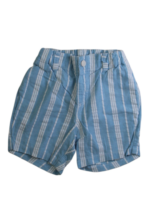 A Blue Shorts from Petit Bateau in size 12-18M for boy. (Front View)