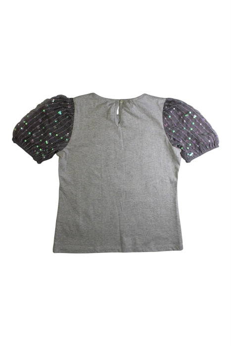 A Grey Short Sleeve Tops from Monsoon in size 9Y for girl. (Back View)