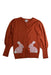 A Orange Cardigans from Seed in size 6T for girl. (Front View)