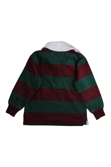 A Burgundy Long Sleeve Polos from Polo Ralph Lauren in size 3T for boy. (Back View)