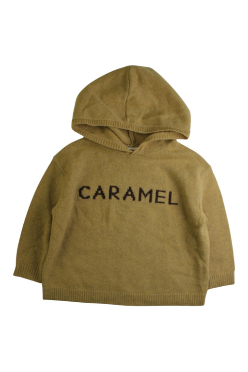 A Beige Hooded Sweatshirts from Caramel in size 3T for boy. (Front View)