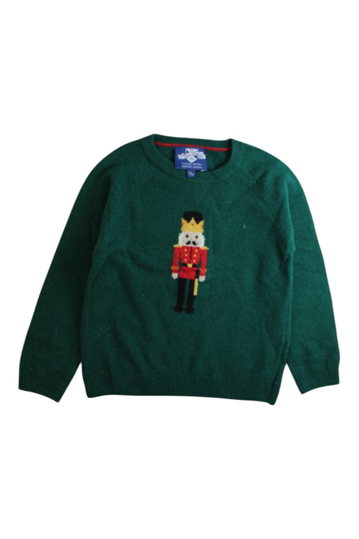 A Green Knit Sweaters from Thomas Brown in size 4T for boy. (Front View)