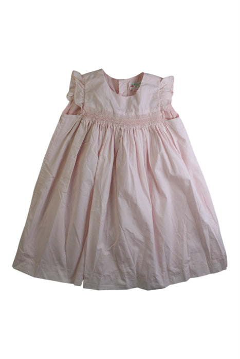 A Pink Sleeveless Dresses from Bonpoint in size 3T for girl. (Front View)