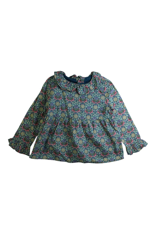 A Green Long Sleeve Tops from Bonpoint in size 4T for girl. (Front View)