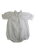 A White Short Sleeve Rompers from Bonton in size 2T for girl. (Front View)