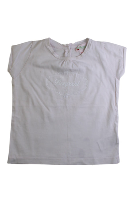 A Pink Short Sleeve T Shirts from Bonpoint in size 2T for girl. (Front View)