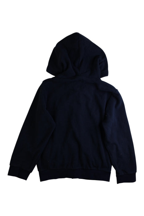 A Navy Hooded Sweatshirts from Petit Bateau in size 6T for boy. (Back View)