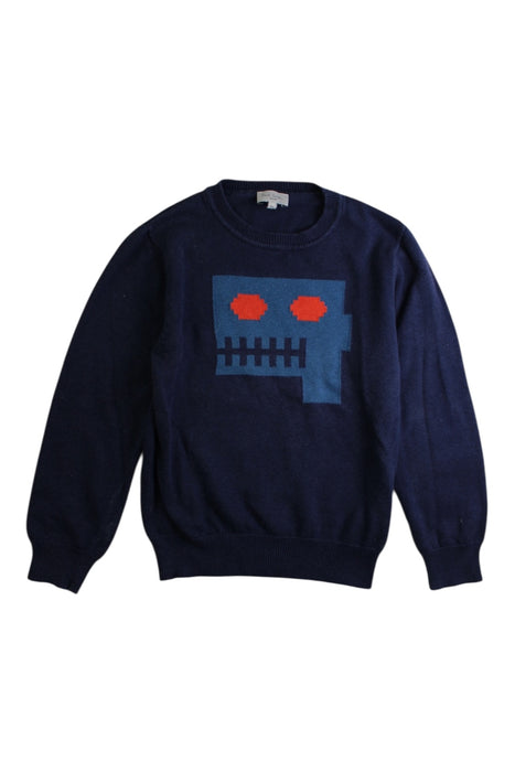 A Navy Crewneck Sweatshirts from Paul Smith in size 6T for boy. (Front View)
