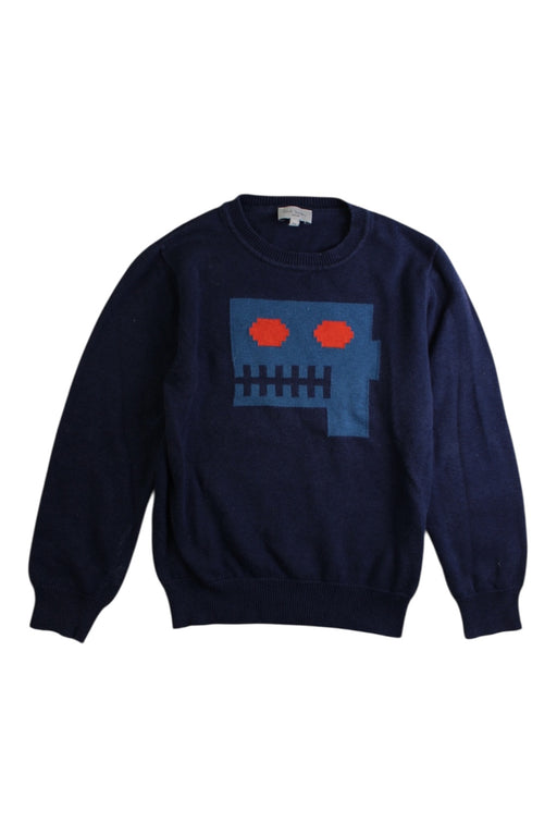 A Navy Crewneck Sweatshirts from Paul Smith in size 6T for boy. (Front View)