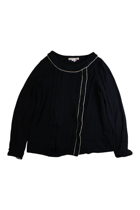 A Black Long Sleeve Shirts from Bonpoint in size 12Y for girl. (Front View)