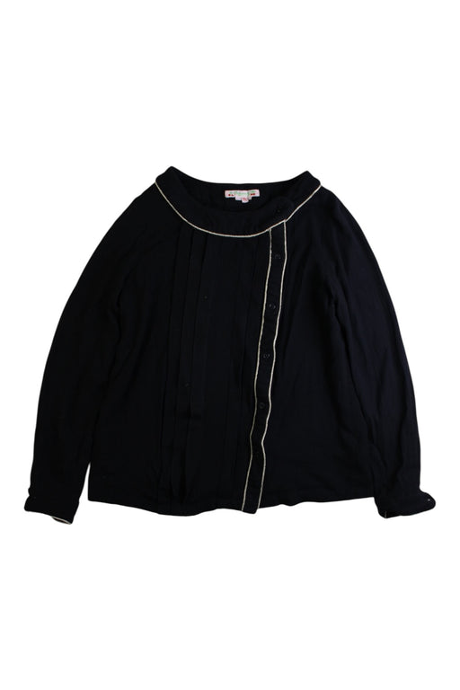 A Black Long Sleeve Shirts from Bonpoint in size 12Y for girl. (Front View)