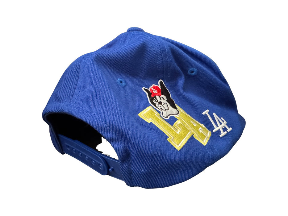 A Blue Caps from MLB in size 8Y for neutral. (Back View)