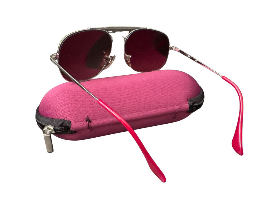A Silver Sunglasses from Ray-Ban in size 10Y for neutral. (Back View)