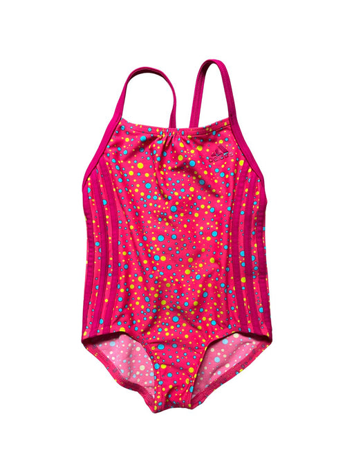 A Pink Swimsuits from Adidas in size 6-12M for girl. (Front View)