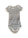 A White Short Sleeve Bodysuits from Petit Bateau in size 6-12M for neutral. (Front View)