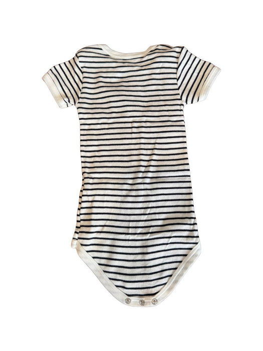 A White Short Sleeve Bodysuits from Petit Bateau in size 6-12M for neutral. (Back View)
