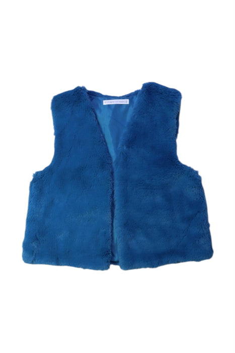 A Blue Outerwear Vests from Gingersnaps in size 8Y for girl. (Front View)