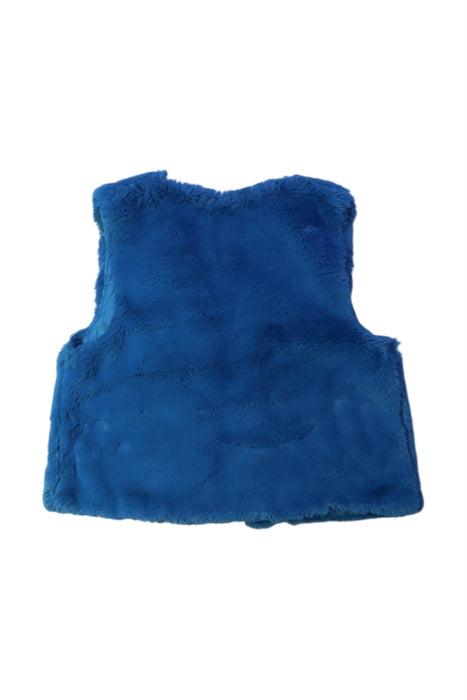 A Blue Outerwear Vests from Gingersnaps in size 8Y for girl. (Back View)