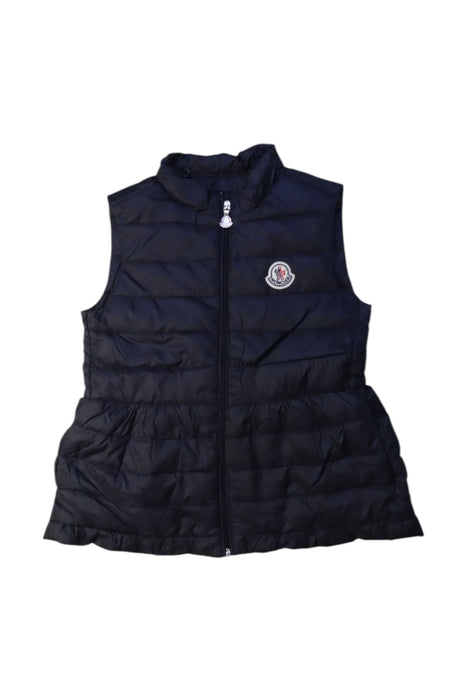 A Black Outerwear Vests from Moncler in size 8Y for girl. (Front View)