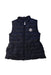 A Black Outerwear Vests from Moncler in size 8Y for girl. (Front View)