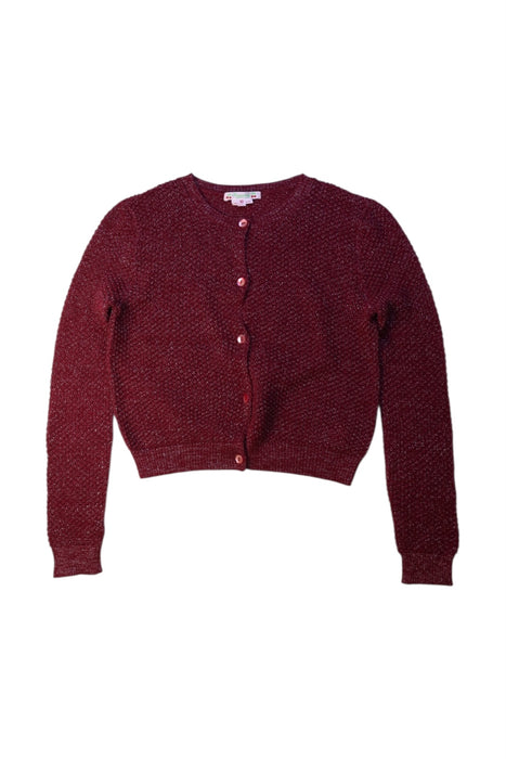 A Burgundy Cardigans from Bonpoint in size 10Y for girl. (Front View)