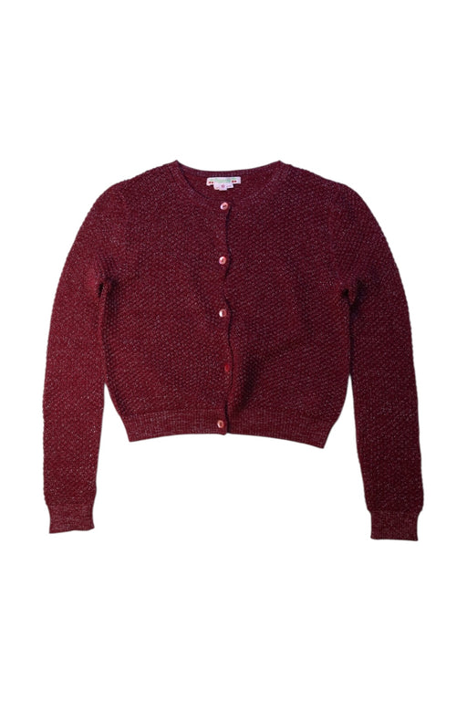 A Burgundy Cardigans from Bonpoint in size 10Y for girl. (Front View)
