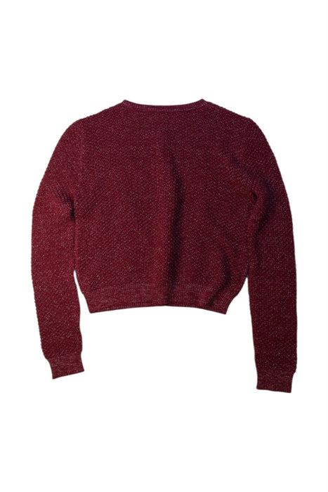 A Burgundy Cardigans from Bonpoint in size 10Y for girl. (Back View)