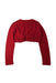 A Red Cardigans from Monnalisa in size 10Y for girl. (Back View)