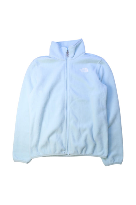 A Blue Lightweight Jackets from The North Face in size 10Y for neutral. (Front View)