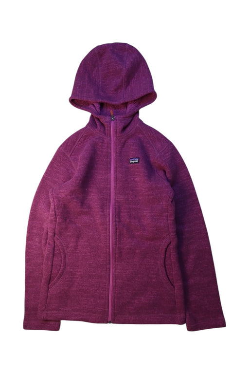 A Purple Lightweight Jackets from Patagonia in size 12Y for girl. (Front View)