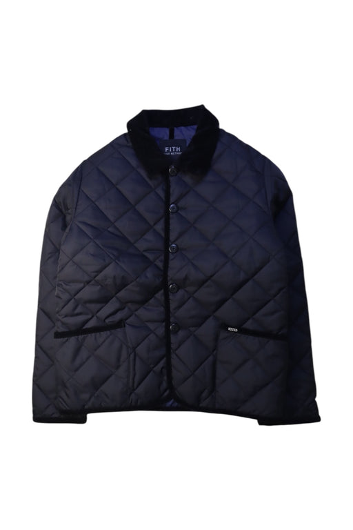 A Navy Puffer/Quilted Jackets from FITH in size 10Y for neutral. (Front View)