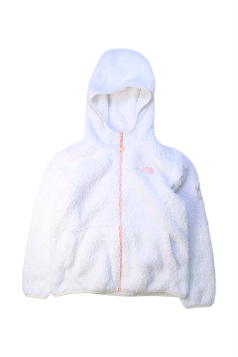 A White Lightweight Jackets from The North Face in size 7Y for girl. (Front View)