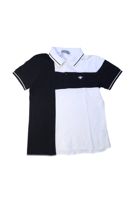 A Black Short Sleeve Polos from Dior in size 12Y for boy. (Front View)