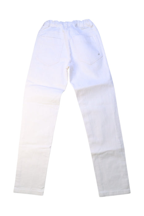 A White Jeans from Bonpoint in size 10Y for girl. (Back View)