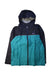 A Teal Rain Jackets from Patagonia in size 10Y for neutral. (Front View)