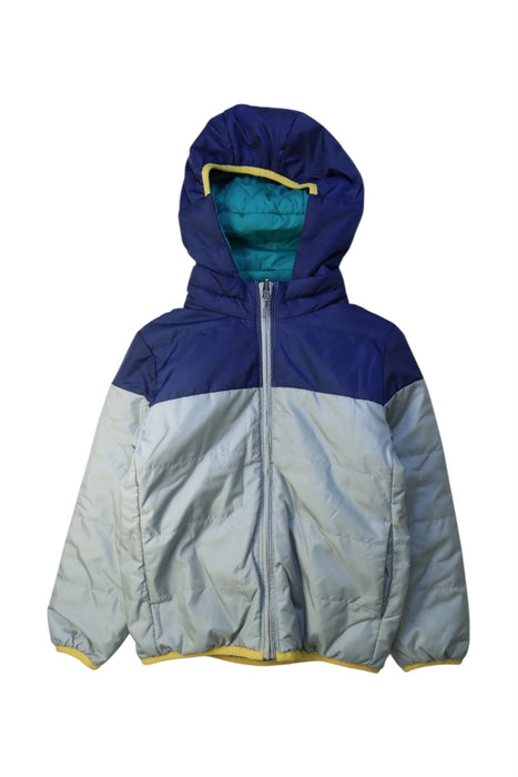 A Multicolour Puffer/Quilted Jackets from Aigle in size 7Y for neutral. (Front View)
