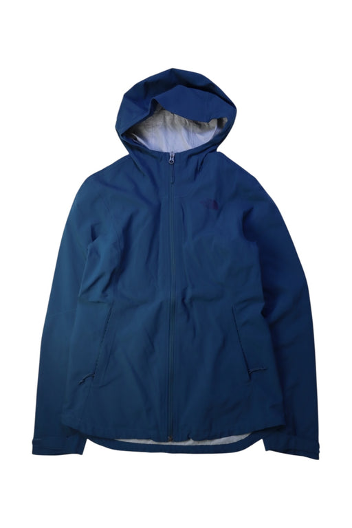 A Blue Rain Jackets from The North Face in size 14Y for girl. (Front View)