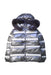 A Silver Puffer/Quilted Jackets from Dior in size 10Y for neutral. (Front View)
