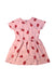 A Pink Short Sleeve Dresses from Tea in size 5T for girl. (Front View)